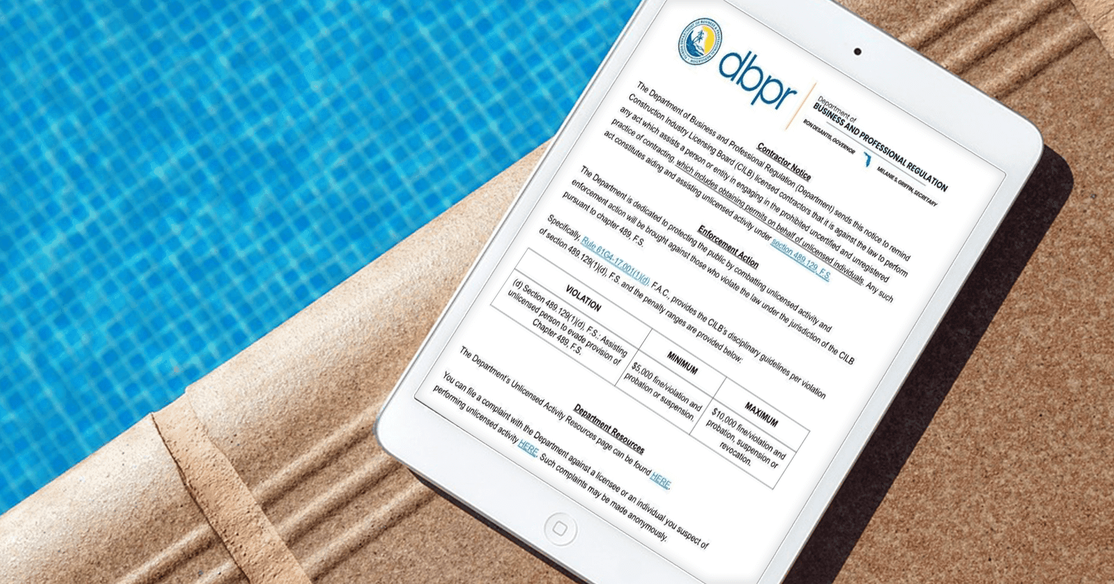 A Heads-Up for Florida Pool Owners: